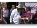 Visita candidato de Morena el mercado de la Provivienda